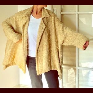 Handmade Beige Raw Silk Jacket Large or sml sizes!